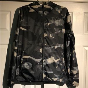 Mens Nike Camo Track & Field Windbreaker